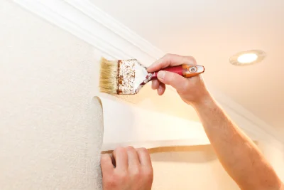 Pose de papier peint à Fonches-Fonchette — revêtements muraux et toiles de verre